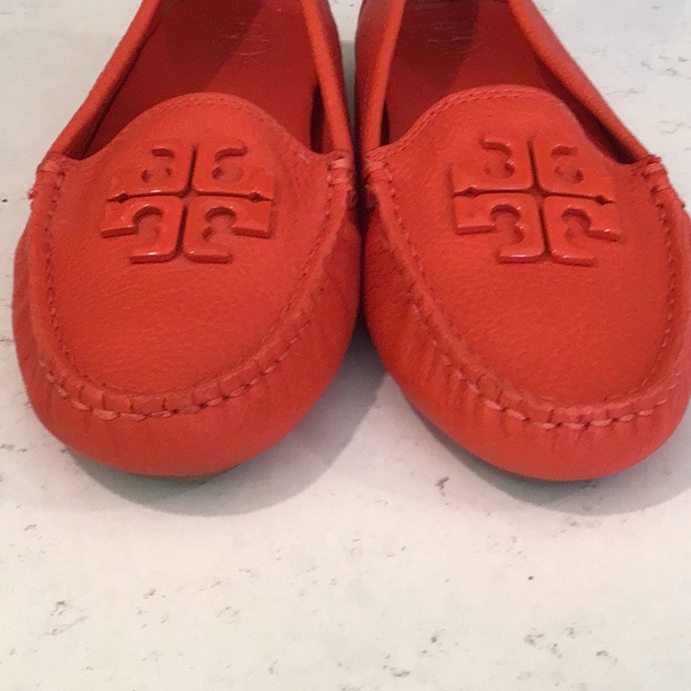 Tory Burch Lowell leather driver 7 tigger Lilly flats career pebbled designer